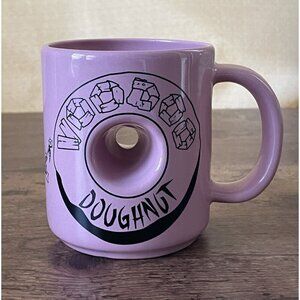 Voodoo Doughnut Donut Mug Pink Ceramic Coffee Cup The Magic Is In The Hole